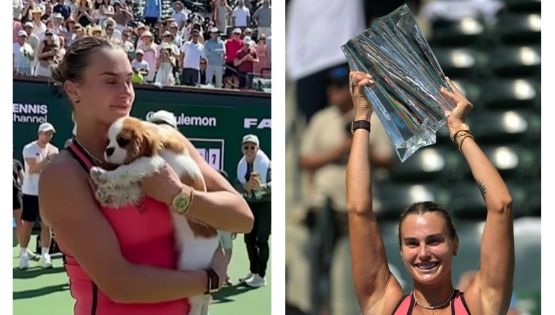 Aryna Sabalenka tiene semana redonda: gana Indian Wells, presume compromiso matrimonial y presenta a su nuevo cachorro en sociedad