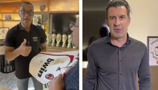 Los exfutbolistas Cafú y Figo apoyan campaña de la fundación Nariz Roja para construir albergue a niños con cáncer