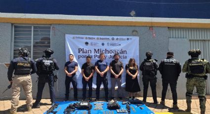 Detienen a cinco funcionarios en Michoacán presuntamente al servicio del CJNG