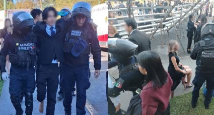 Al igual que en la Ibero, se desploma estructura durante toma de fotografía en la Universidad Veracruzana; hay 18 heridos