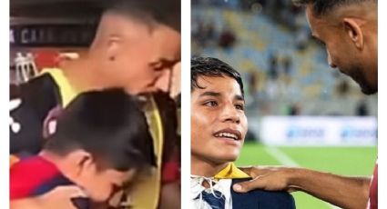 Joven peruano se emociona al conocer a Danilo, el jugador que 'lo hizo famoso'; le narró el gol del título en la Libertadores y el defensor le regaló su camiseta