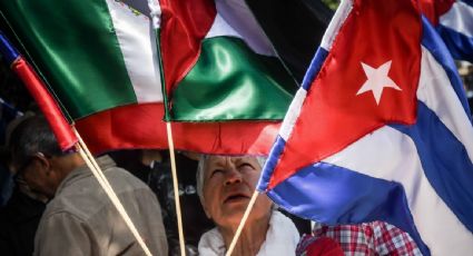 “Cuba no está sola”: protestan frente a la embajada de EU en México contra el bloqueo de Trump