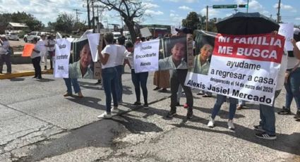 Bloquean carretera en Veracruz por dos desapariciones en el marco de la Cumbre Tajín