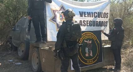 Aseguran vehículo tipo "monstruo" tras enfrentamiento armado en Tamaulipas