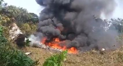 Se accidenta avión Hércules de la Fuerza Aérea de Colombia; reportan que llevaba más de 100 soldados a bordo