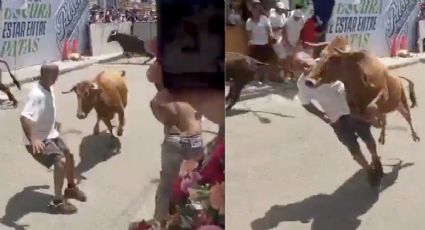 Toro embiste a un hombre durante los festejos de una feria y lo impacta de lleno en el rostro: cayó fulminado