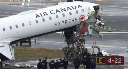 Recuperan la caja negra del avión de Air Canada accidentado en Nueva York que dejó dos muertos