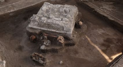 Descubren altar, ofrendas de restos humanos en un contexto de élite cerca de la zona arqueológica de Tula