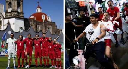 Leyendas de Portugal juegan una ‘cascarita’ en Tepito; pasan entre los puestos y conviven con la gente