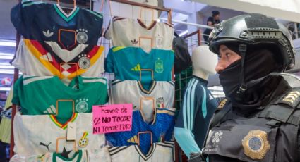Aseguran 25 toneladas de mercancía deportiva falsa durante operativo en Tepito previo al Mundial