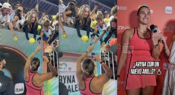 Niño con la playera de México le regala un anillo a Aryna Sabalenka: ”Cásate conmigo”