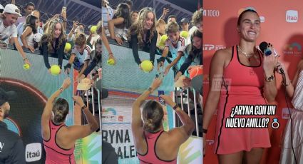 Niño con la playera de México le regala un anillo a Sabalenka y le dice que es más grande que el de su prometido: “Cásate conmigo”