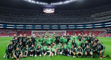 ¡Postal espectacular! La Selección Mexicana hace el reconocimiento del Estadio Azteca previo al juego ante Portugal