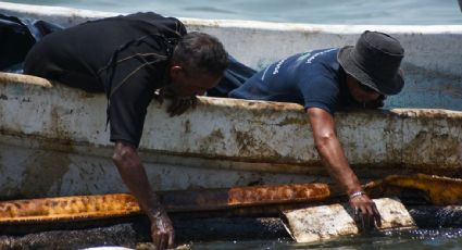 Derrame de hidrocarburos desploma ventas y pone en jaque a pescadores en Veracruz a días de Semana Santa