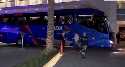 La selección de Portugal llegó a medianoche a la CDMX bajo un fuerte operativo de seguridad y sin atender a los aficionados