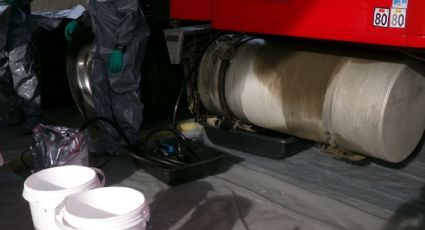 Descubren casi media tonelada de metanfetamina líquida en un camión de carga en San Diego; arrestan a mexicano