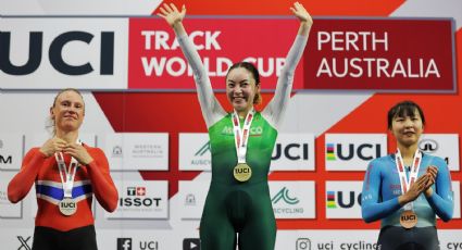 ¡Oro para México! Yareli Acevedo gana la carrera de eliminación en la Copa del Mundo de Ciclismo de Pista en Australia