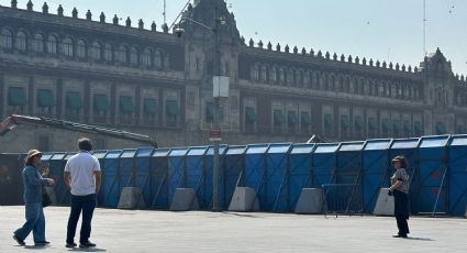 Blindan con vallas Palacio Nacional a dos días de la marcha del 8M