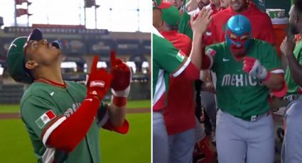 “¡Nachooo!”: Ignacio Álvarez conecta el primer jonrón de México en el Clásico Mundial de Beisbol y celebra con máscara de luchador