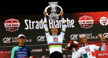 'Torito' histórico: Isaac del Toro se convierte en el primer mexicano en subirse al podio en la Strade Bianche en Italia