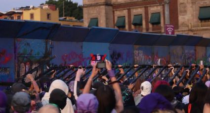 Detienen a nueve hombres ajenos a la movilización del 8M por destrozos en el edificio de Gobierno de la CDMX