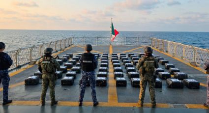 Marina incauta más de dos toneladas de cocaína en un operativo en el Pacífico mexicano