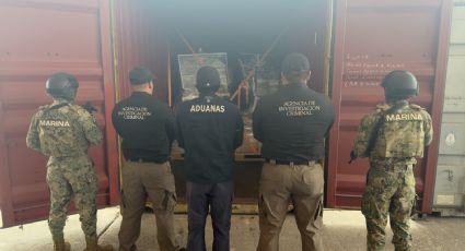 Aseguran más de 200 kilos de drogas en Veracruz ocultos en cargamento de piedra laja; no hay detenidos