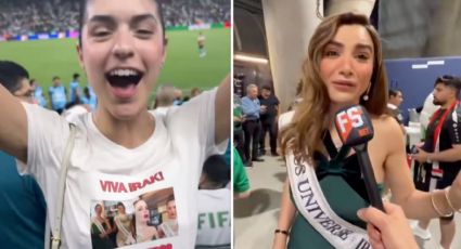 Miss Irak, quien apoyó a la mexicana Fátima Bosch en Miss Universo, vibra en Monterrey con el pase de su selección al Mundial: “Gracias, México”
