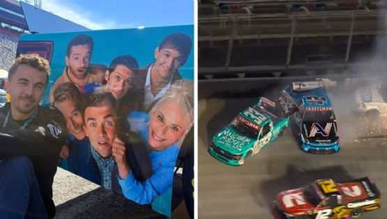 Frankie Muniz, actor de ‘Malcom el de en medio’, sufre aparatoso accidente en la Nascar el día del reestreno de su serie