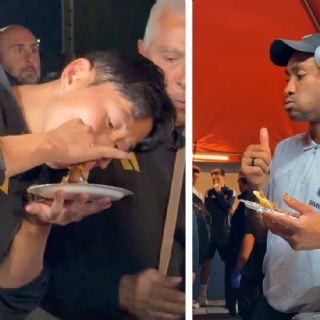 Jugadores de LAFC disfrutan de una taquiza tras eliminar a Cruz Azul en Puebla