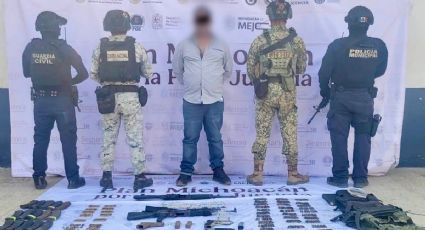 Detienen en operativo a presunto familiar de "El Abuelo" Farías, líder del "Cártel de Tepalcatepec"