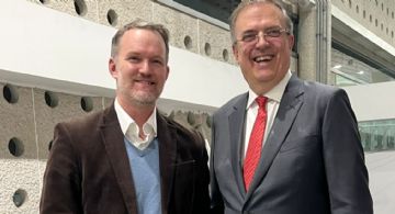 Llega a México el representante comercial de EU, Jamieson Greer; Ebrard lo recibe en el AICM