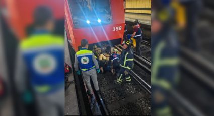 Rescatan a persona que se arrojó a las vías del Metro en la Línea 8; fue trasladado a un hospital