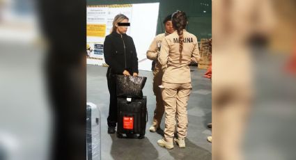 Marina detiene a extranjera en el AICM con cocaína escondida en productos cosméticos