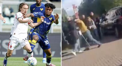 Futbolista baja de su auto y golpea a un aficionado que le reclamó por no acceder a tomarse una foto con un niño
