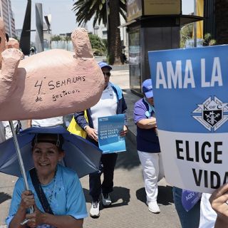 Movilización en CDMX: organizaciones protestan en contra del aborto y la eutanasia