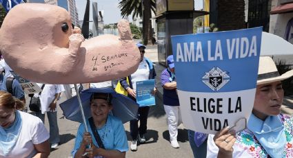 Movilización en CDMX: organizaciones protestan en contra del aborto y la eutanasia