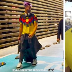 Lourdes Gurriel, jardinero de los Diamondbacks, porta la playera de regalo que le dio el América: “Sé lo que representa”