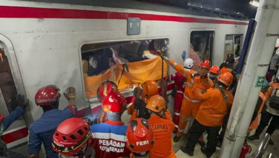Choque de trenes en Indonesia deja al menos cuatro fallecidos y 40 lesionados