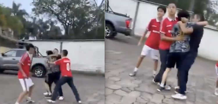 Joven es agredido por varios rivales tras un partido de futbol en Veracruz