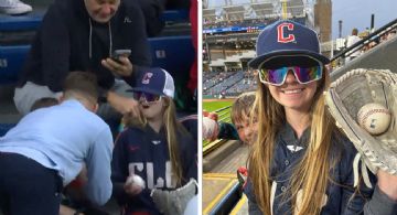 Aficionado arrebata una pelota de jonrón a una niña; el reportero de los Rays le regala otra y la pequeña se conmueve hasta el llanto