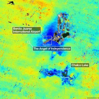 NISAR, el radar satelital de EU e India, hace mapa del hundimiento de la Ciudad de México