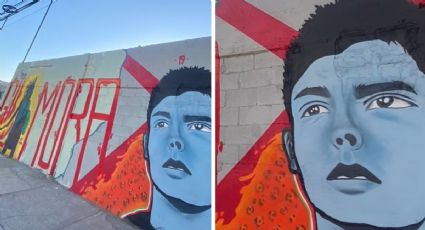 Aficionados de los Xolos le dedican un mural a Gilberto Mora a las afueras de una escuela de futbol en Tijuana