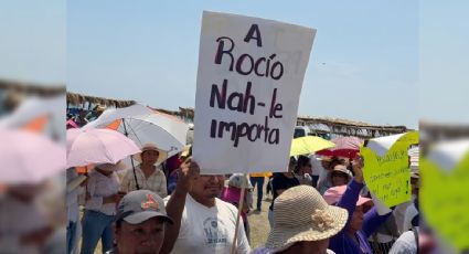 Marchan en Veracruz por el derrame: exigen a Nahle que atienda los daños ambientales y económicos