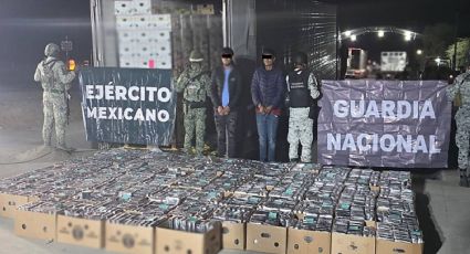 Incautan tractocamión con casi mil 900 paquetes de cocaína en Sonora; detienen a dos sujetos