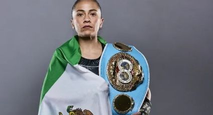 La boxeadora mexicana Irma 'Torbellino' García, quien también es policía, noquea a su rival y retiene su título mundial