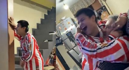 Aficionado de Chivas con discapacidad conmueve con su festejo en el empate ante Pumas; Amaury Vergara ya lo contactó