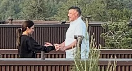 Cachan al coach de los Patriots, Mike Vrabel, con una reportera del NY Times: ambos son casados