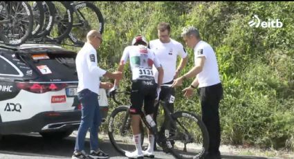 ¡Terrible caída! El mexicano Isaac Del Toro se retira en la tercera etapa de la Vuelta al País Vasco tras duro golpe