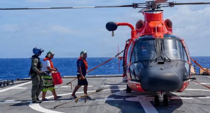 Familia pasa siete días perdida en el Pacífico Occidental; Guardia Costera de EU los localiza y rescata con vida